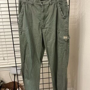 Perry Ellis Olive Cargo Pants for Men